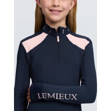 Young Rider Mia Mesh Base Layer - Navy