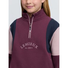Young Rider Viola Quarter Zip Sweat - Bramble