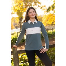 Young Rider Riley Rugby Shirt - Aloe Young Rider Riley Rugby Shirt - Aloe