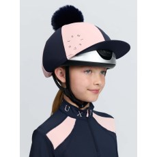 Harlequin Hat Silk - Navy/Petal