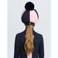 Harlequin Hat Silk - Navy/Petal