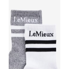 High Crew Socks 2 Pack - White High Crew Socks 2 Pack - White