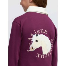 Mini Roman Rugby Shirt - Blackberry