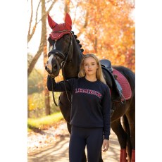 Vida Varsity Crew Neck Sweat - Navy