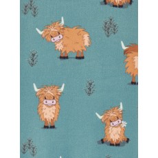 Footsie Socks Highland - Cow/Aloe