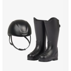 Toy Rider Boots & Helmet Black