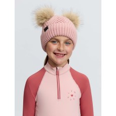 Mini Double Pom Beanie - Petal