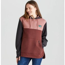 Ridgeline Womens Tribe Hoodie - Oxblood Tri Colour Ridgeline Womens Tribe Hoodie - Oxblood Tri Colour