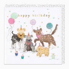 Whistlefish Scruffy The Puppy and Friends Birthday Card