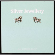 Carded Sterling silver Stud Earrings