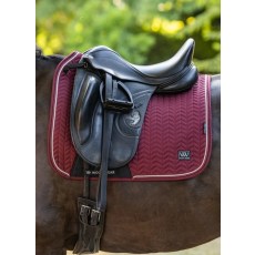 Woof Wear Herringbone Dressage Pad - Plum