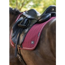 Woof Wear Herringbone Dressage Pad - Plum