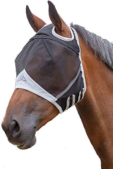 Shires Fine Mesh Fly Mask with Ear Holes