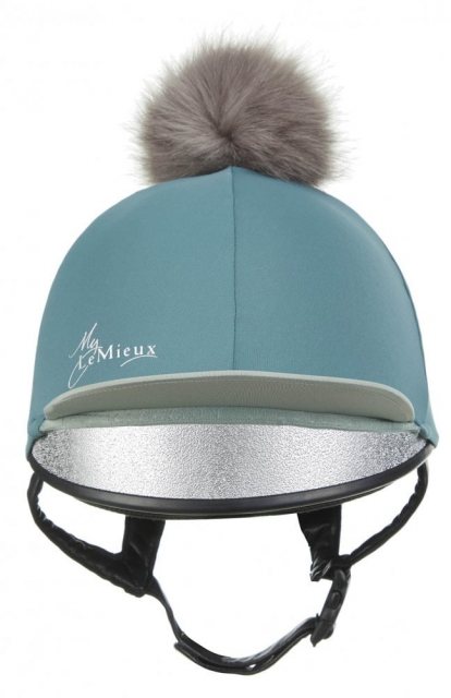 LeMieux Pom Pom Hat Silk - Sage - Hat Silks - Unicorn Saddlery