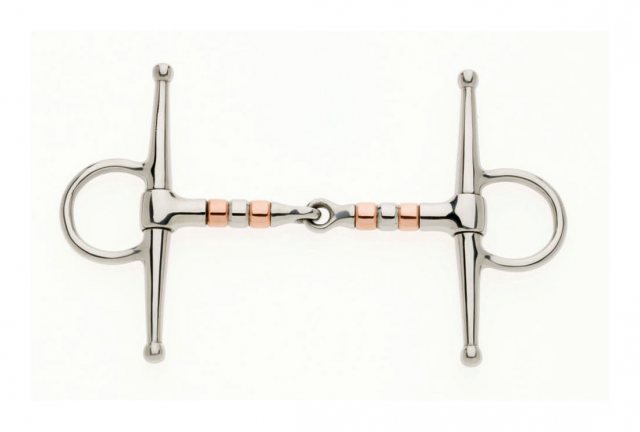 Battles Copper Roller Full Cheek Jointed Snaffle