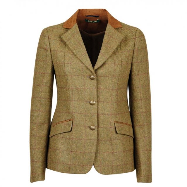 Dublin Dublin Childs Albany Tweed Suede Collar Tailored Jacket