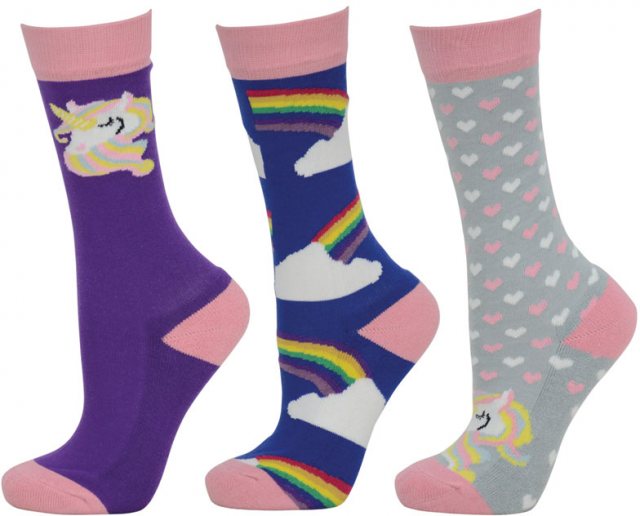 Hy Hy Unicorn Socks (3 Pack)