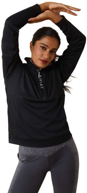 Ariat Ariat Breathe 1/2 Zip Sweatshirt - Black