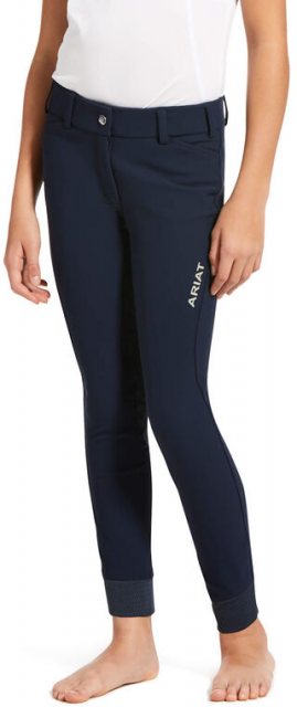 Ariat Ariat Youth Tri Factor Grip Full Seat Breeches - Navy