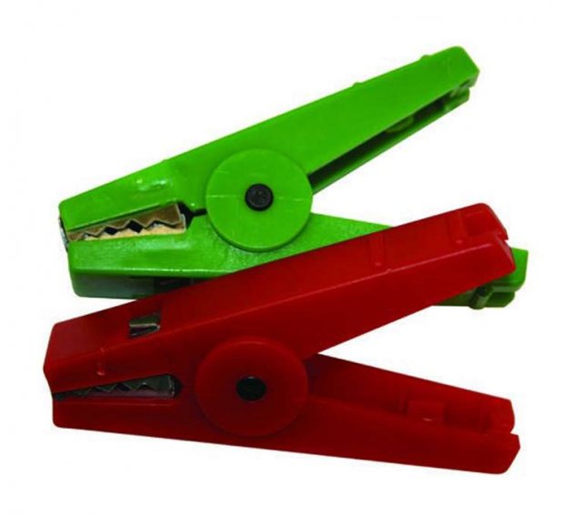 Agrifence Spare Crocodile Clips - Red/Green (2 Pk)