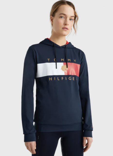 Tommy Hilfiger Tommy Hilfiger Tommy Flag Performance Hoodie - Desert Sky