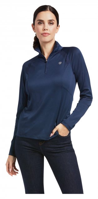 Ariat Ariat Sunstopper 2.0 1/4 Zip Baselayer - Navy