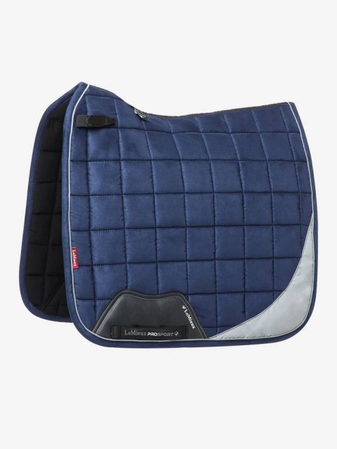 LeMieux LeMieux Reflective Suede Dressage Square - Navy