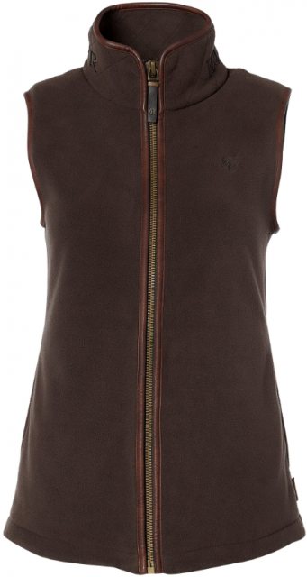 Holland Cooper Holland Cooper Country Fleece Gilet - Chocolate