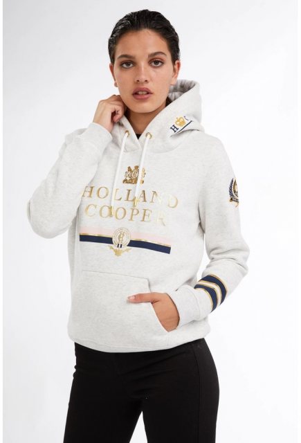 Holland Cooper Holland Cooper HC Heritage Hoodie - Ice Grey