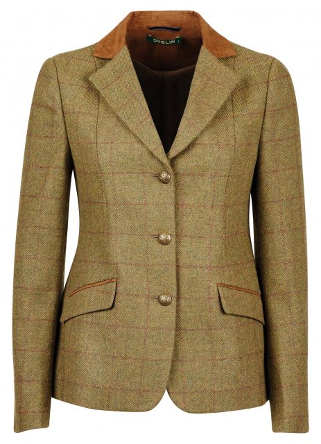 Dublin Dublin Albany Tweed Suede Collar Jacket