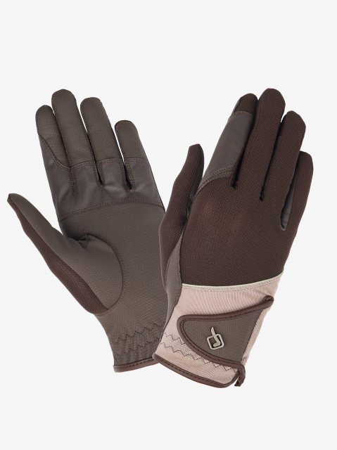 LeMieux LeMieux Pro Mesh Gloves - Brown/Fern