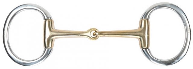 Shires Shires Brass Alloy Flat Ring Jointed Eggbutt