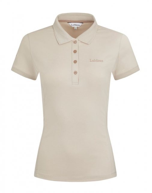 LeMieux LeMieux Classique Polo Shirt - Stone