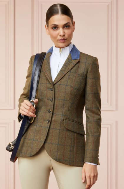 Holland Cooper Holland Cooper Tweed Riding Jacket - Glen Green