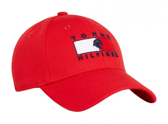 Tommy Hilfiger Tommy Hilfiger Montreal Flag Logo Cap - Fierce Red