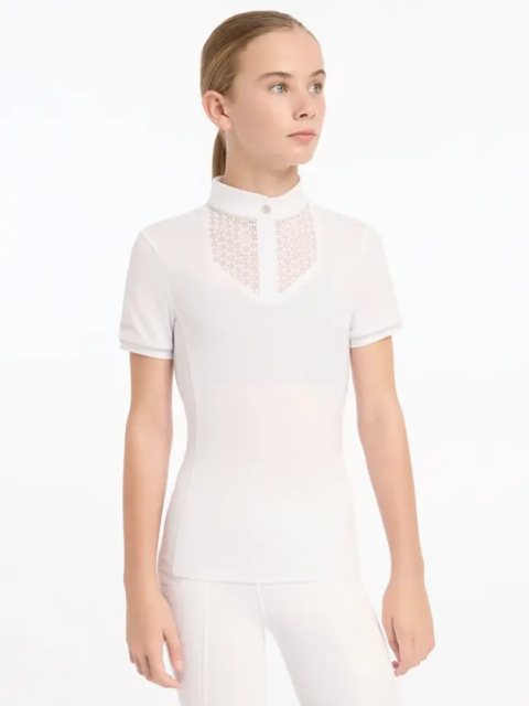 LeMieux LeMieux Young Rider Belle Show Shirt - White