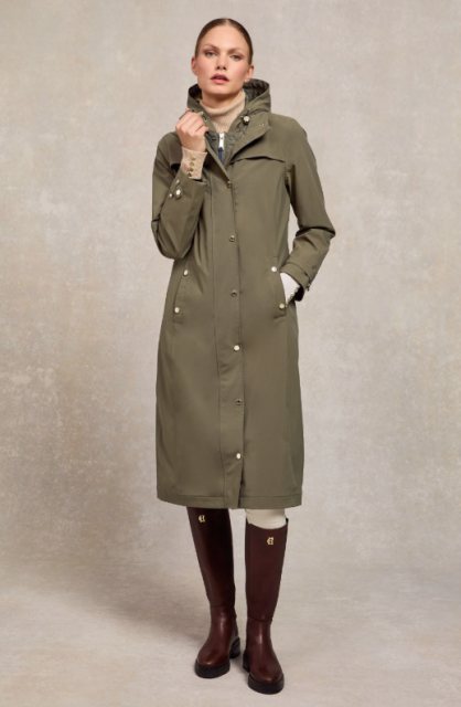 Holland Cooper Holland Cooper Folgate Rain Coat - Soft Khaki