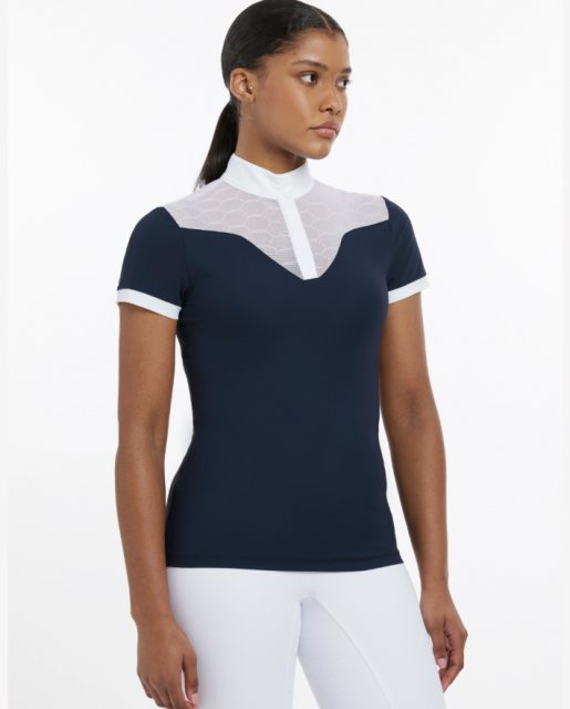 LeMieux LeMieux Emily Short Sleeve Show Shirt - Navy