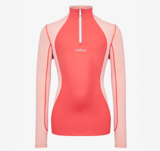 LeMieux LeMieux Harlow Long Sleeve Base Layer - Coral Crush