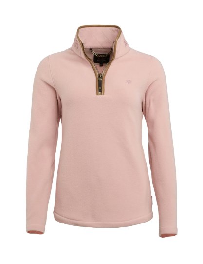 Holland Cooper Holland Cooper Country Fleece Quarter Zip - Soft Pink