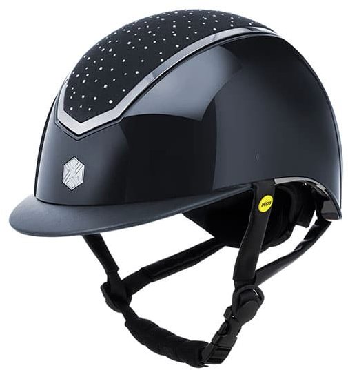Charles Owen EQX Kylo Crystal - Navy Gloss/Silver