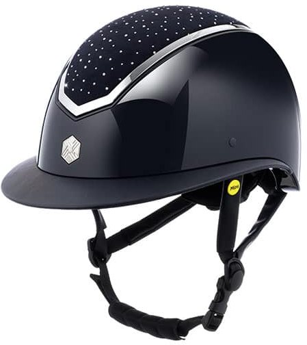 EQX EQX Kylo Crystal Wide Peak with MIPS - Navy Gloss/Silver