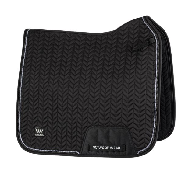 Woof Wear Woof Wear Herringbone Dressage Pad - Black