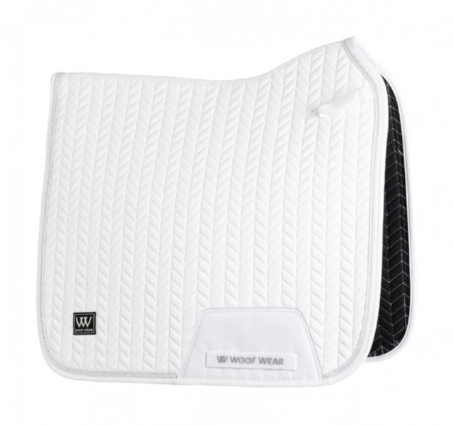Woof Wear Woof Wear Herringbone Dressage Pad - White