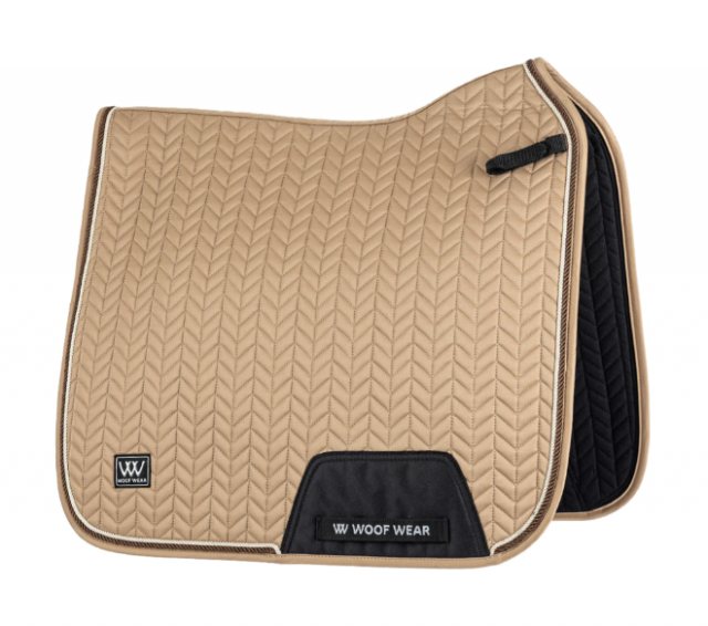 Woof Wear Woof Wear Herringbone Dressage Pad - Caramel