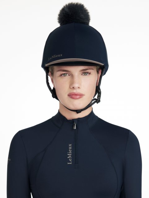 LeMieux LeMieux Classique Pom Hat Silk - Navy