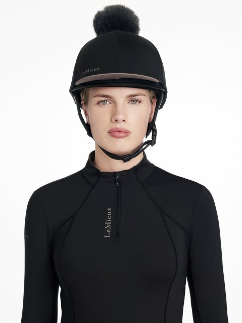 LeMieux LeMieux Classique Pom Hat Silk - Black
