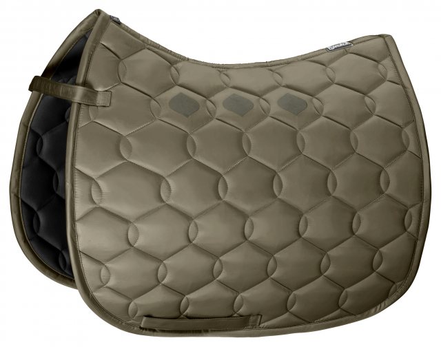 Eskadron Eskadron Glossy Wave Dressage Saddlecloth - Olive