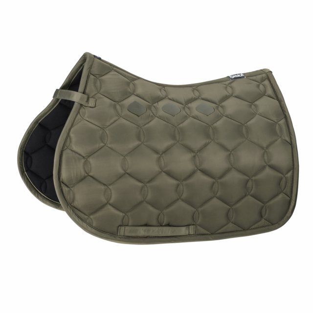 Eskadron Eskadron Glossy Wave Jump Saddlecloth - Olive