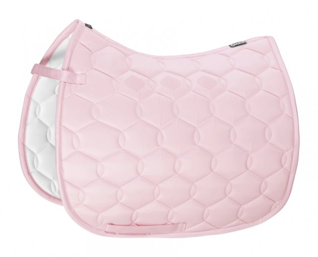 Eskadron Eskadron Glossy Wave Dressage Saddlecloth - Powder Rose